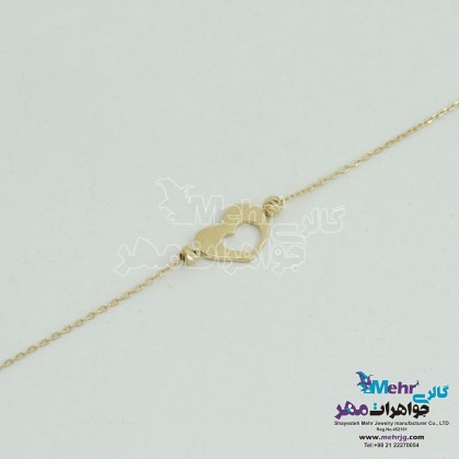 Gold Anklet - Heart Design-MA0148
